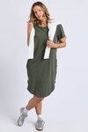 Bay Tape Dress (Khaki)