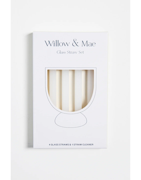 Opaque White Short Cocktail Straw