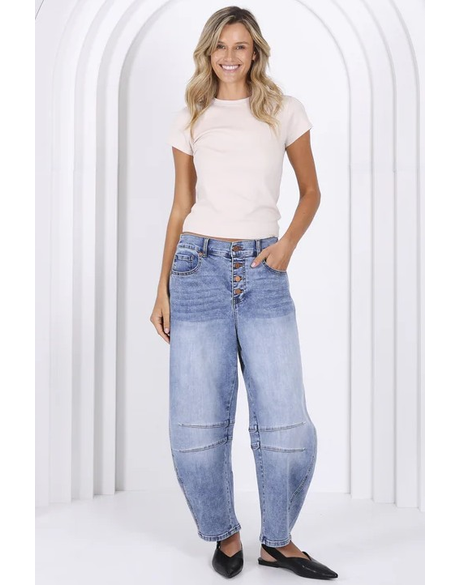 Carson Barrel Jeans (Blue)
