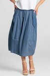 Guru Skirt Basic (Blue Chambray)