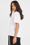 Street Ivory Crew Neck Short Sleeved Boxy Tee