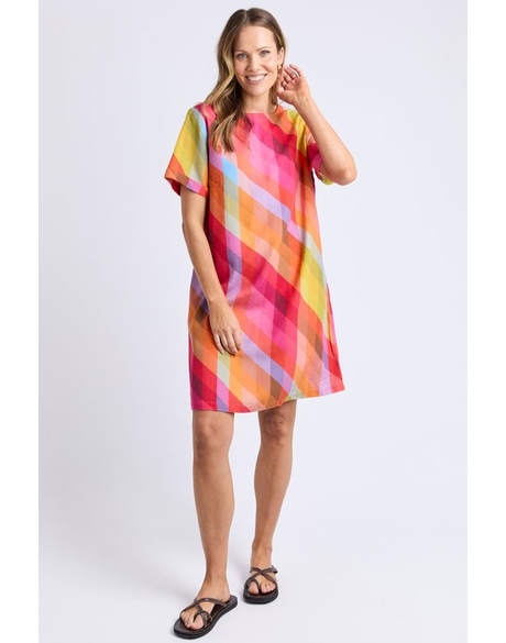 Rena Dress (Rena Striped Print)