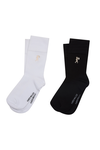 Runaway Embroidered Socks (2 Pack)