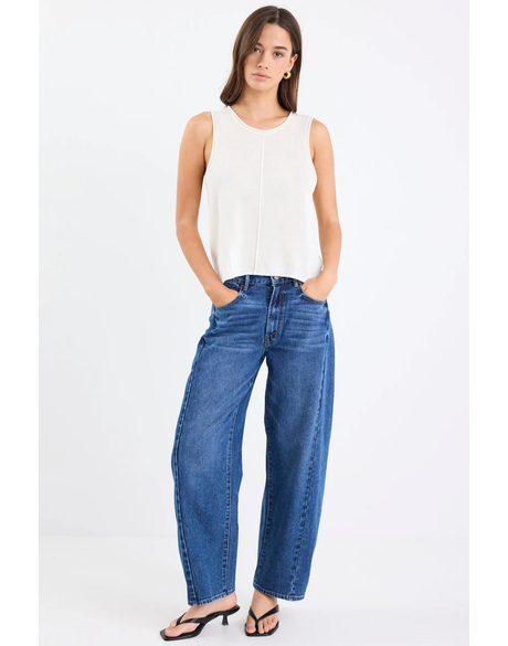 Nomad Ivory Lightweight Knit Tank Top