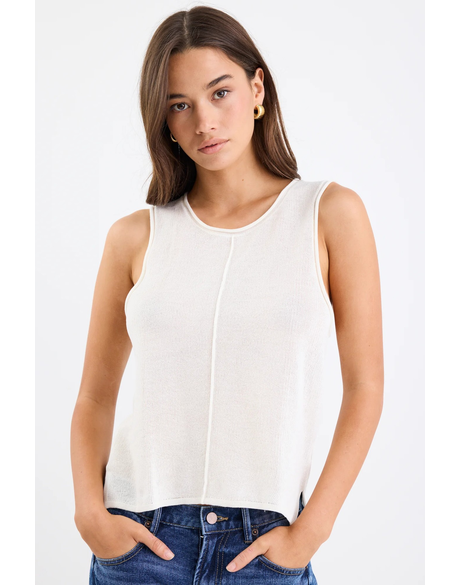 Nomad Ivory Lightweight Knit Tank Top
