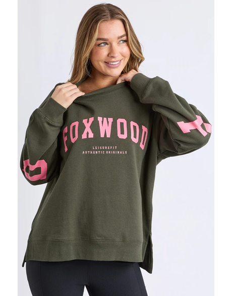 Interval Crew (Dark Khaki and Coral)