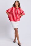 Palermo Stripe Shirt (Poppy)