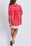 Palermo Stripe Shirt (Poppy)