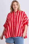 Palermo Stripe Shirt (Poppy)