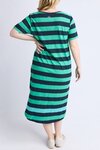 Mercury Stripe Dress (Blue and Green Stripe)
