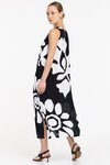 Finally Here Dress (Black/White Flower Print)