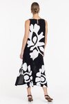 Finally Here Dress (Black/White Flower Print)