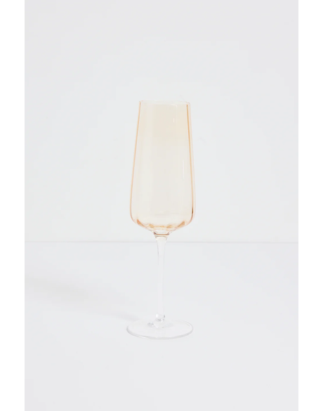 Ripple Light Amber Champagne Flute