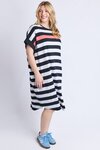 McKinley Dress (Black and White Stripe)