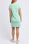 Signature Stripe Tee Dress (Irish Green and White Stripe)