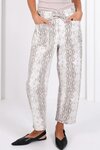 Leo Barrel Jeans (Snake Print)