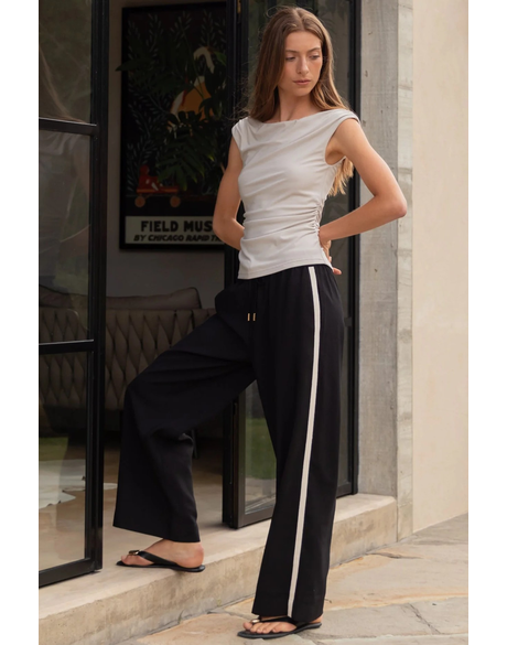 Townie Side Stripe Wide Leg Pants