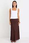 Zeus Lace Bias Maxi Skirt
