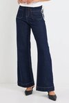 Zoey High Rise Wide Leg Pocket Jean