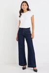 Zoey High Rise Wide Leg Pocket Jean