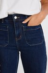 Zoey High Rise Wide Leg Pocket Jean