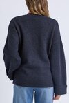 Intersia Heart Knit (Navy)