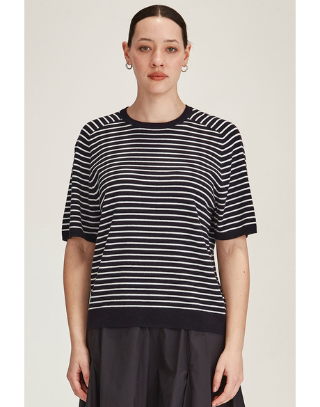 Cecilia Stripe Knit Tee