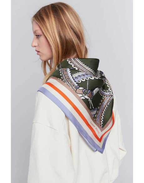 Carousel Classic Silk Scarf
