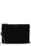 Tilly Big Sis Crossbody Bag (Black Suede)