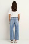 Campus Tie Waist Barrel Jeans
