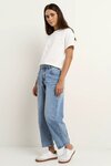 Campus Tie Waist Barrel Jeans