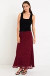Emporium Satin Bias Cut Midi Skirt