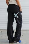 Avenue Pants (Black/Sapphire)