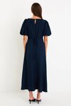 Chorus Puff Sleeve Scoop Neck Floaty Maxi Dress