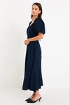 Chorus Puff Sleeve Scoop Neck Floaty Maxi Dress