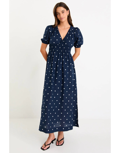 Eloquent Flutter Sleeve Maxi Dress