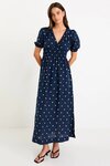 Eloquent Flutter Sleeve Maxi Dress