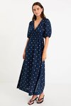 Eloquent Flutter Sleeve Maxi Dress
