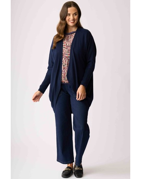 Open Front Midi Cardigan (Midnight)