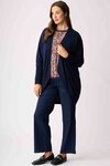 Open Front Midi Cardigan (Midnight)