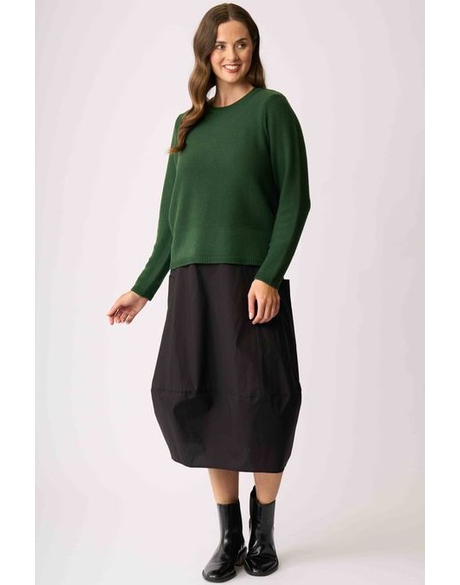 Placket Detail Jumper (Pine)