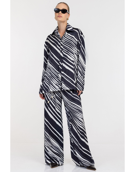 Supreme Pant (Navy/Ivory Wild Stripe)