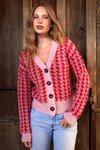 Houndstooth Cardi