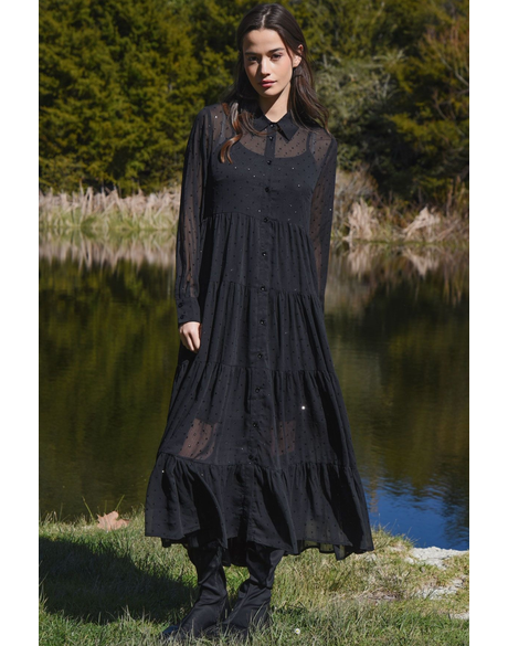 Sun & The Swoon Dress (Black)