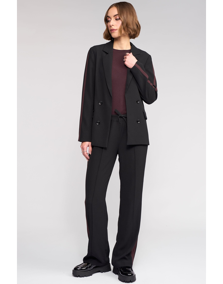 Clementine Blazer (Black/Raisin)