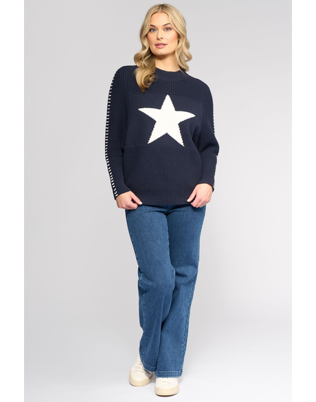 Batwing Star Sweater