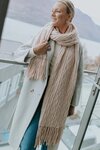 Adele Cable Knit Scarf