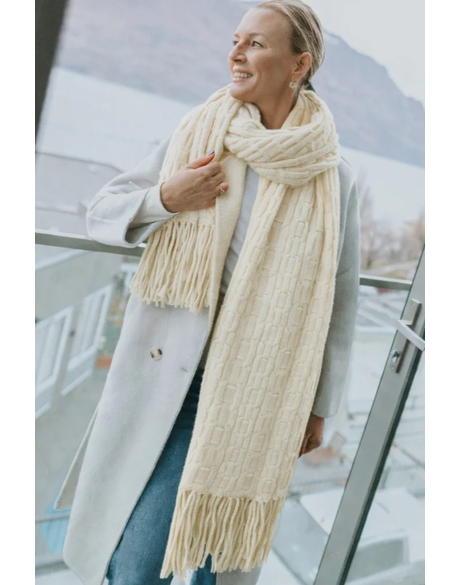 Adele Cable Knit Scarf