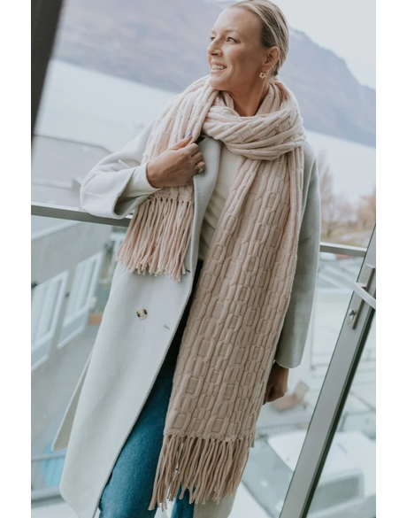 Adele Cable Knit Scarf