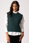 Cabled Vest